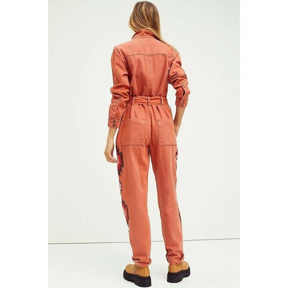 NEW FREE PEOPLE ONETEASPOON CLAUDIA ARROW JUMPSUIT - Picture 4 of 9